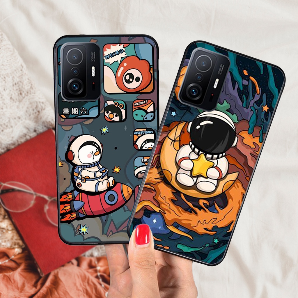 Ốp lưng Xiaomi 11T 5G - Xiaomi 11T Pro 5G ( Mi 11T 5G - Mi 11T Pro 5G) in vũ trụ đáng yêu/ ốp phi hành gia cute