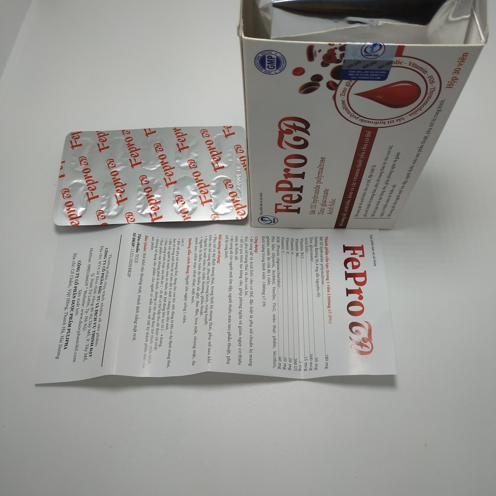 Fepro Bổ sung sắt và Acid Folic Tín Tâm shop | Thế Giới Skin Care