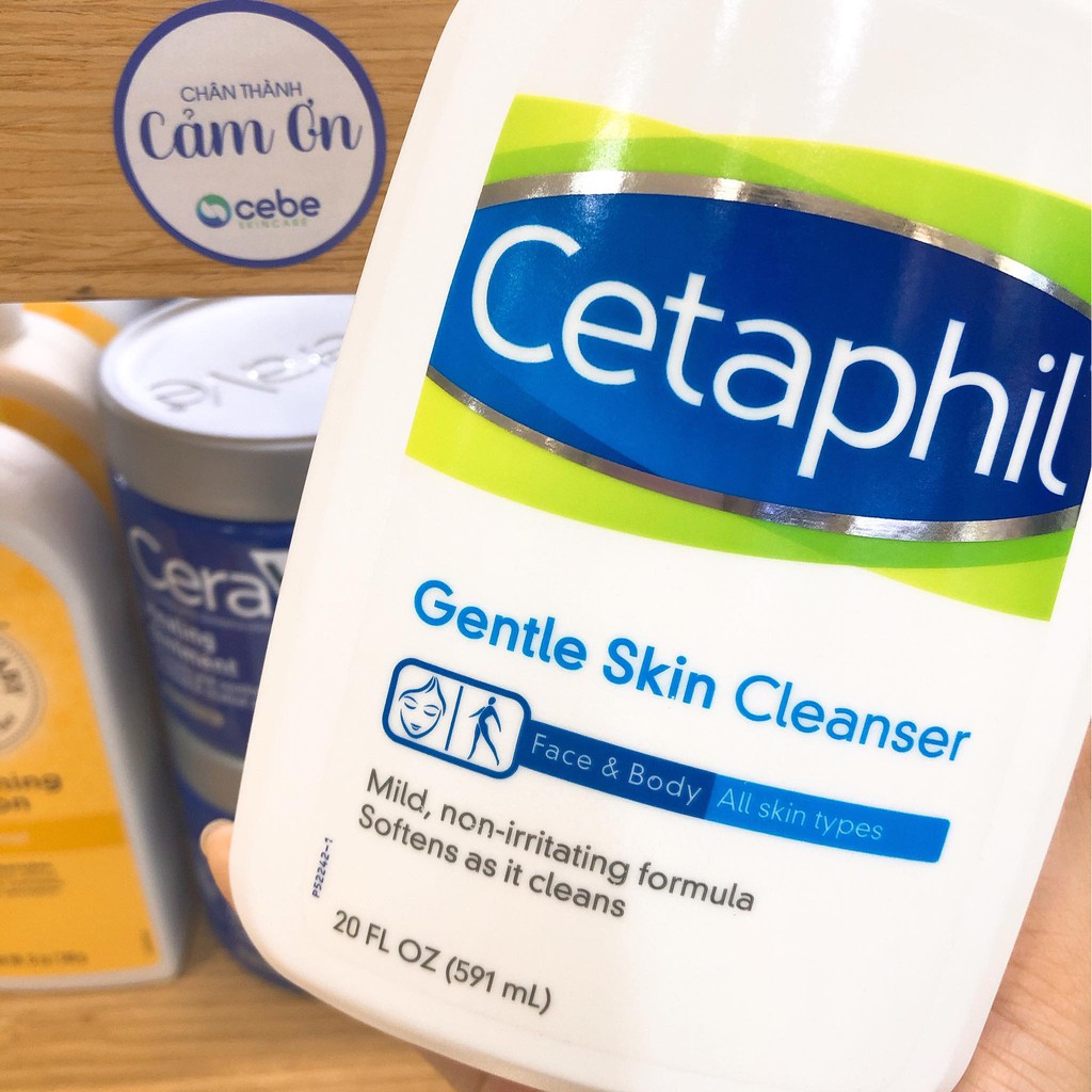 Sữa rửa mặt Cetaphil Gentle Skin Cleanser Face & Body (591mL)