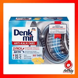 Viên tẩy lồng giặt Denkmit Đức hộp 60 viên x 15g