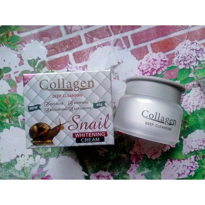 Mặt nạ ngủ Ốc sên Collagen Whitening 80g - KM