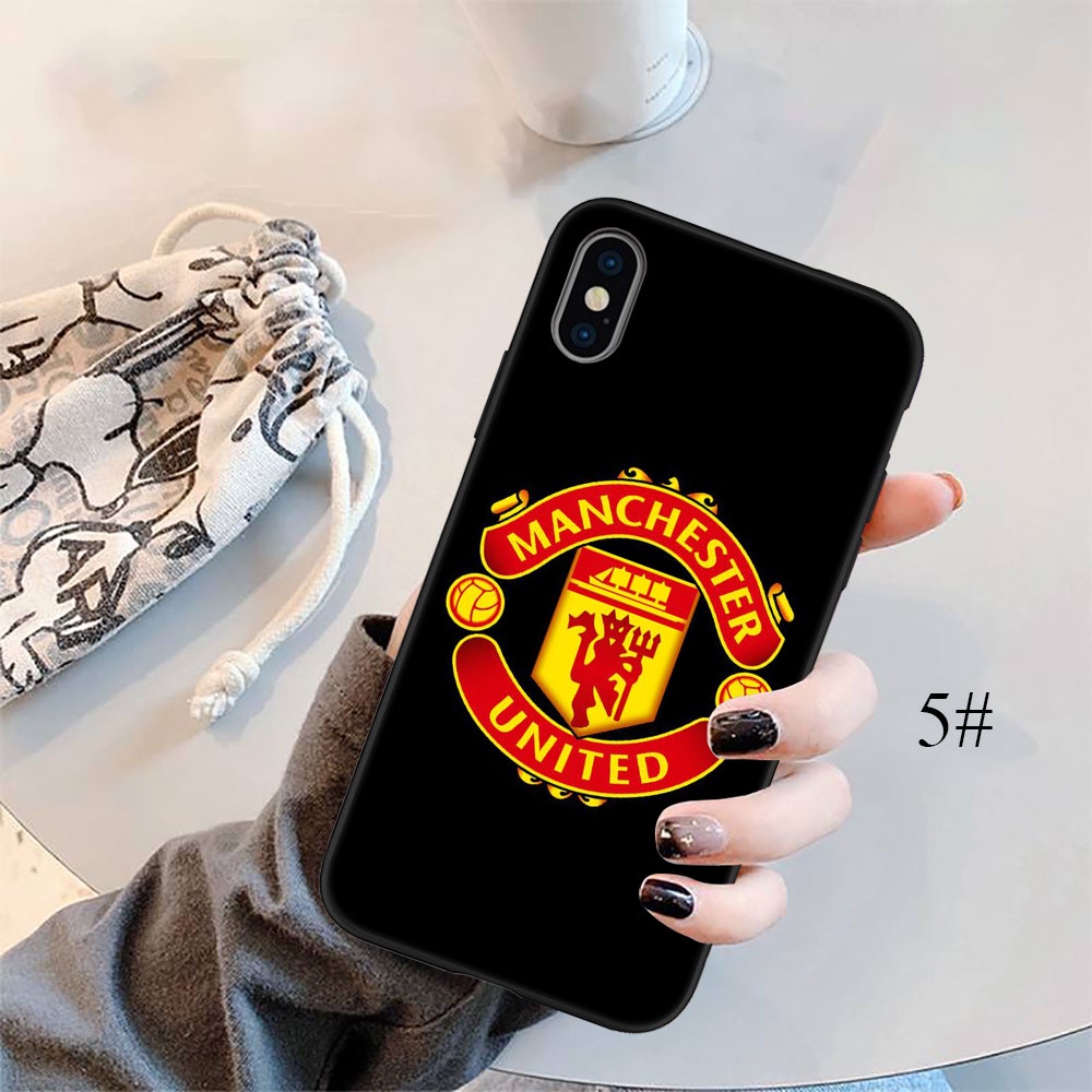 Ốp điện thoại silicon mềm mẫu Manchester United thích hợp cho IPHONE 5 5S 6 6S 7 8 11 PRO MAX PLUS SE XR DX62
