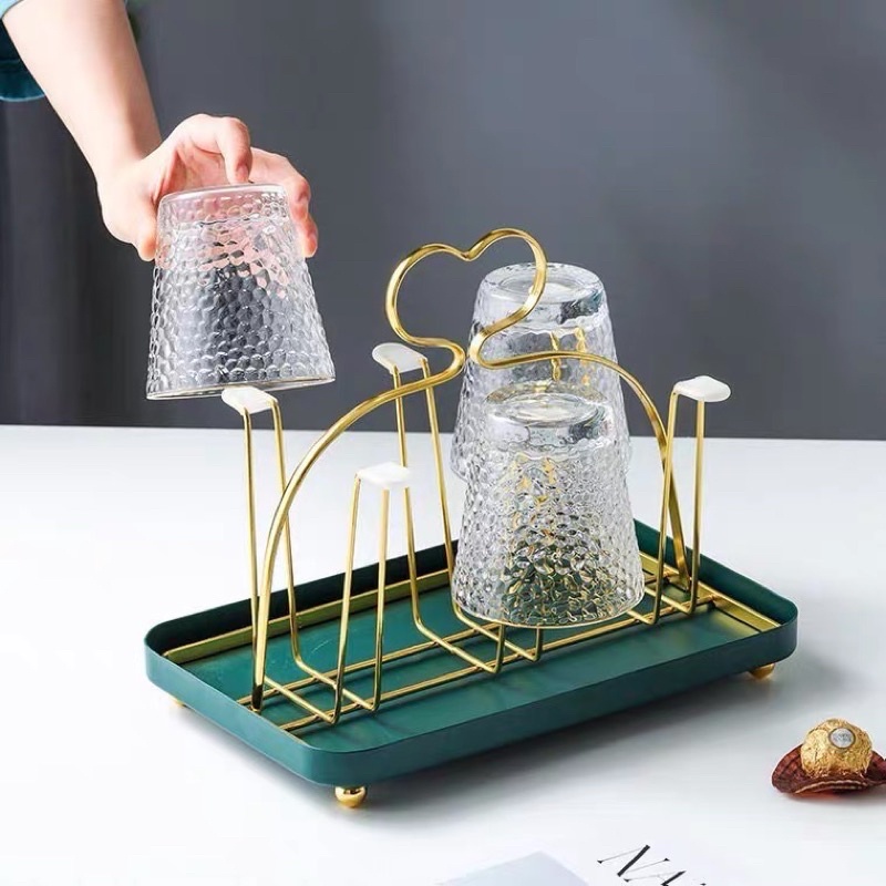 Cốc thuỷ tinh viền vàng chịu nhiệt  - CTT01
