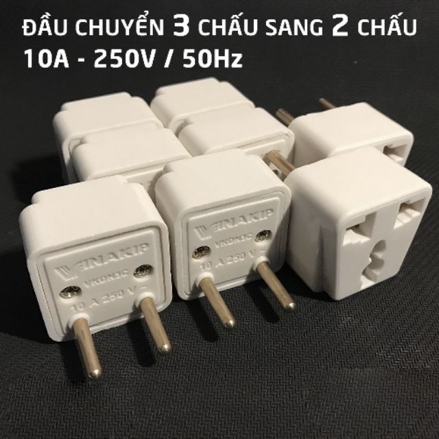 đầu chuyển 3 chân cắm sang 2 chân Vinakip