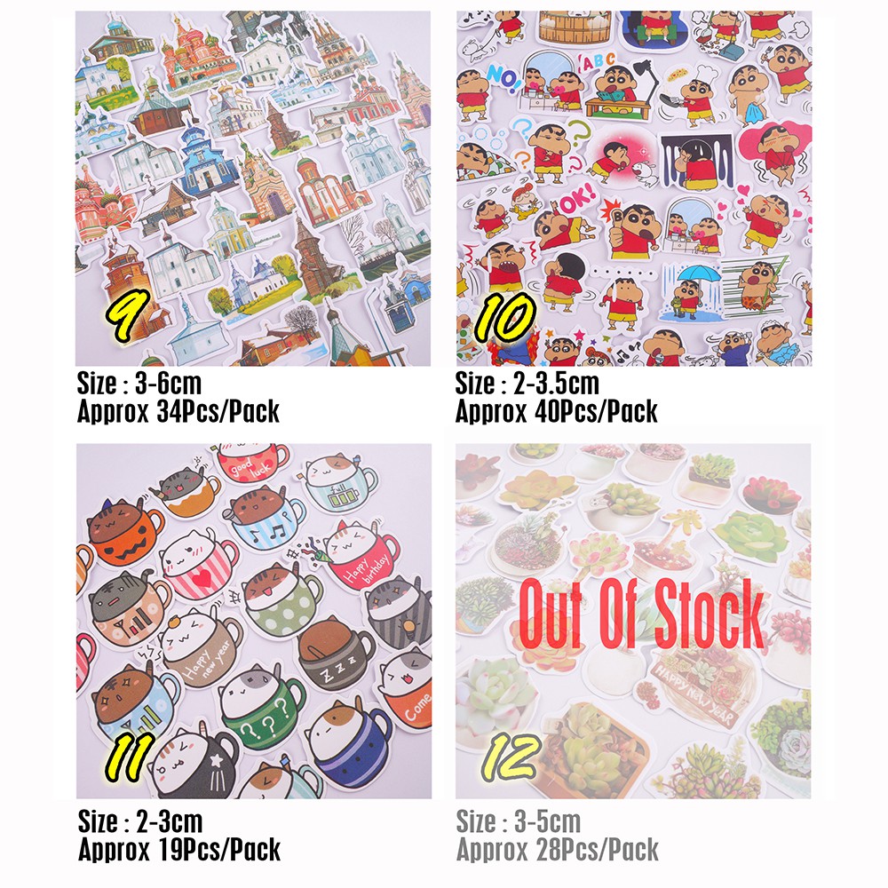 Bộ 10/40 hình dán trang