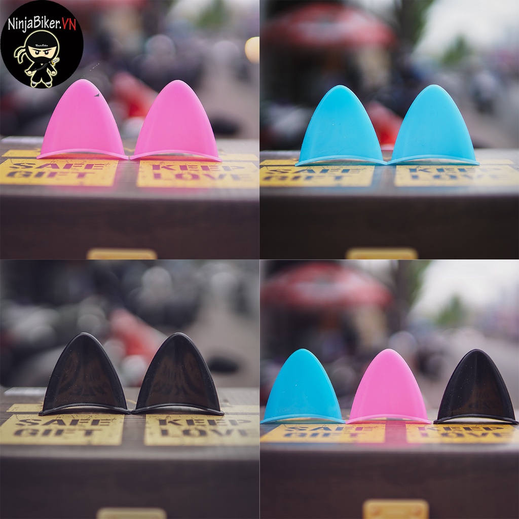 Cặp Tai mèo Gắn Mũ Bảo Hiểm Siêu Cute - Nhiều Màu Lực Chọn