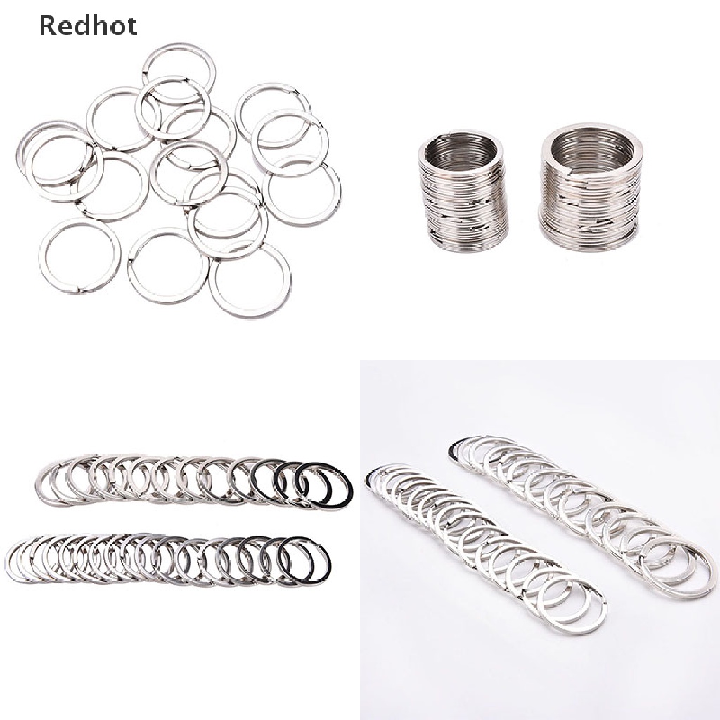 Bộ 100 Vòng Tròn Bằng Thép Không Gỉ 2 Kích Cỡ Mới