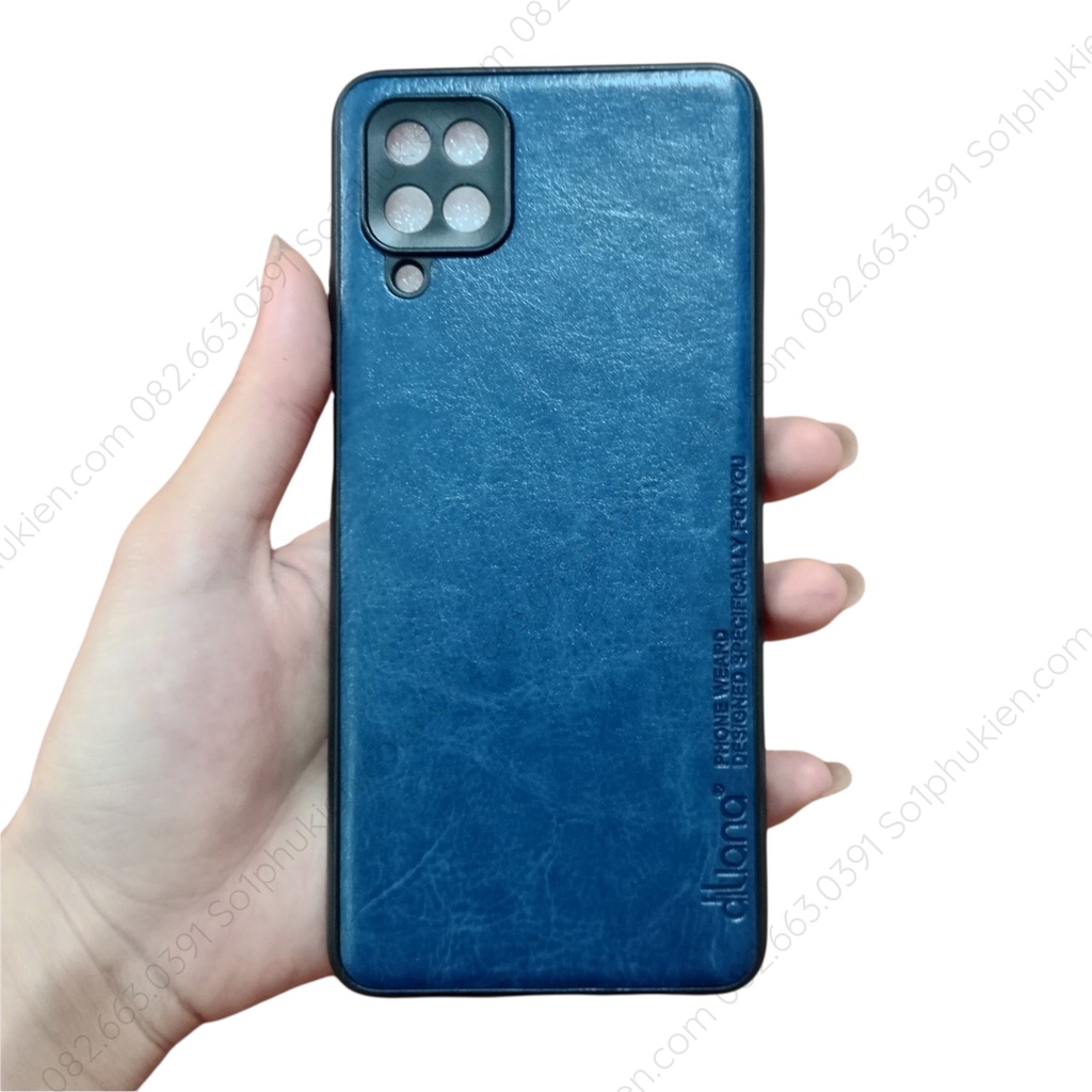 Ốp lưng da Samsung A12 (4G/5G) dẻo viền đen, có bảo vệ cam