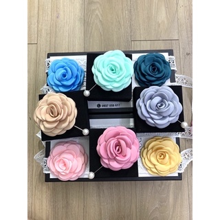 Set 5 bông hoa lụa voan cài váy áo