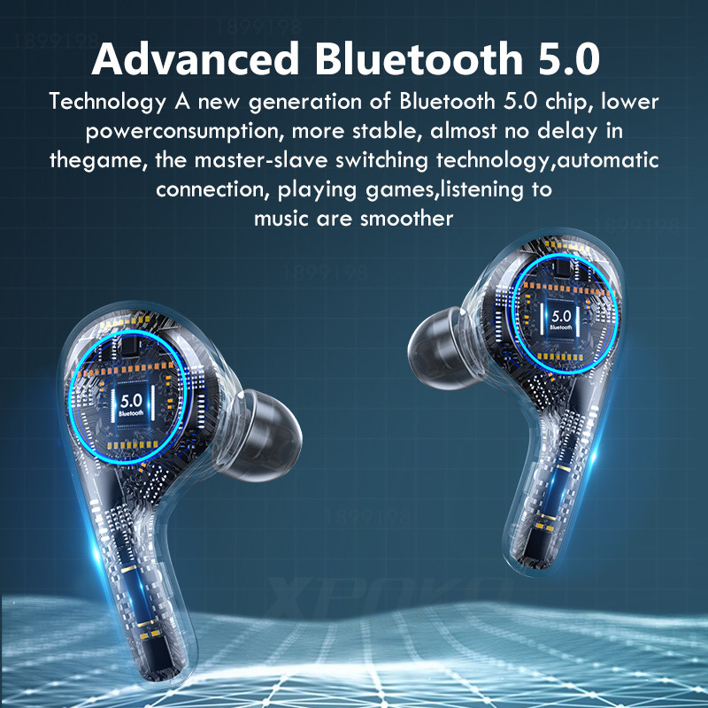 Tai Nghe Bluetooth Không Dây 9d Chống Nước Kèm Mic Cho Android