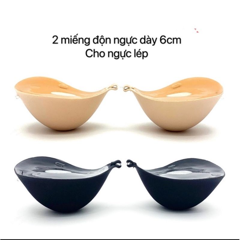 Áo lót dán cài trước mút siêu dày 6cm kèm dây lưng - miếng dán nâng ngực siêu dày 6cm