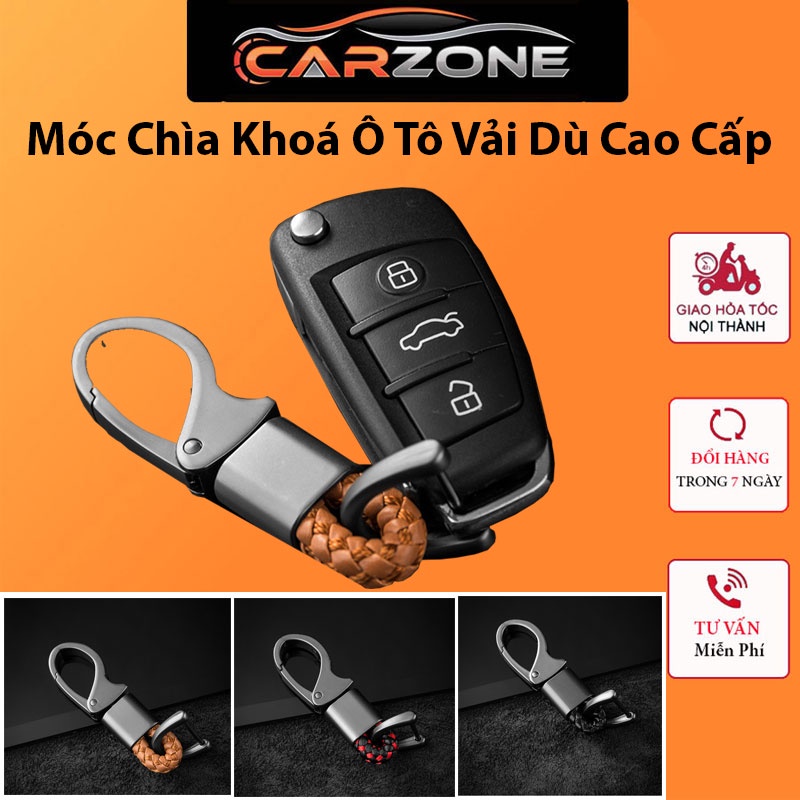 Móc Khoá Ô Tô -  Móc Khoá Xe Ô Tô Dây Dù Cao Cấp VER 1 CARZONE.TOP