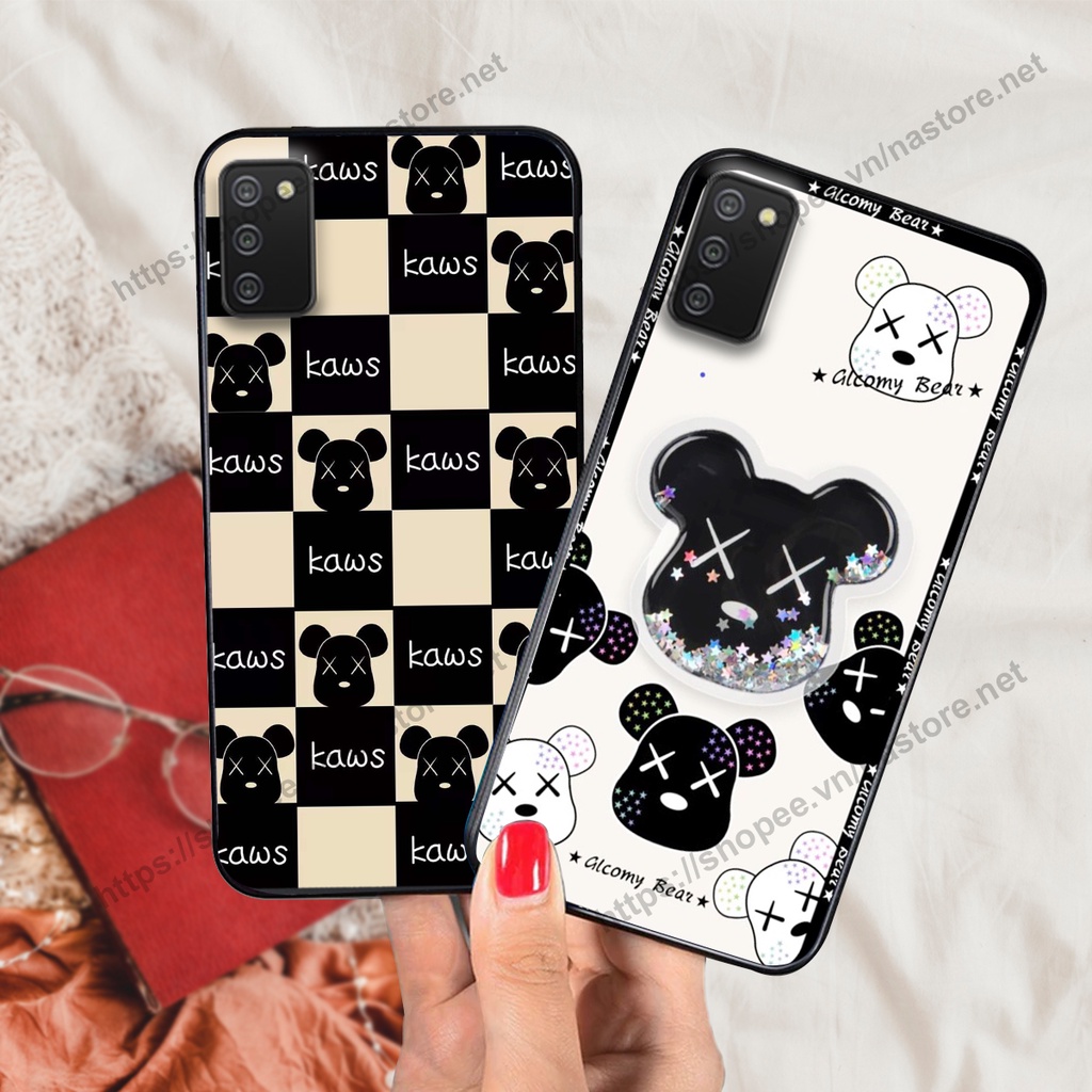 Ốp lưng Samsung A02s / A03s trái tim họa tiết caro, mikey họa tiết beabrick kaws cute