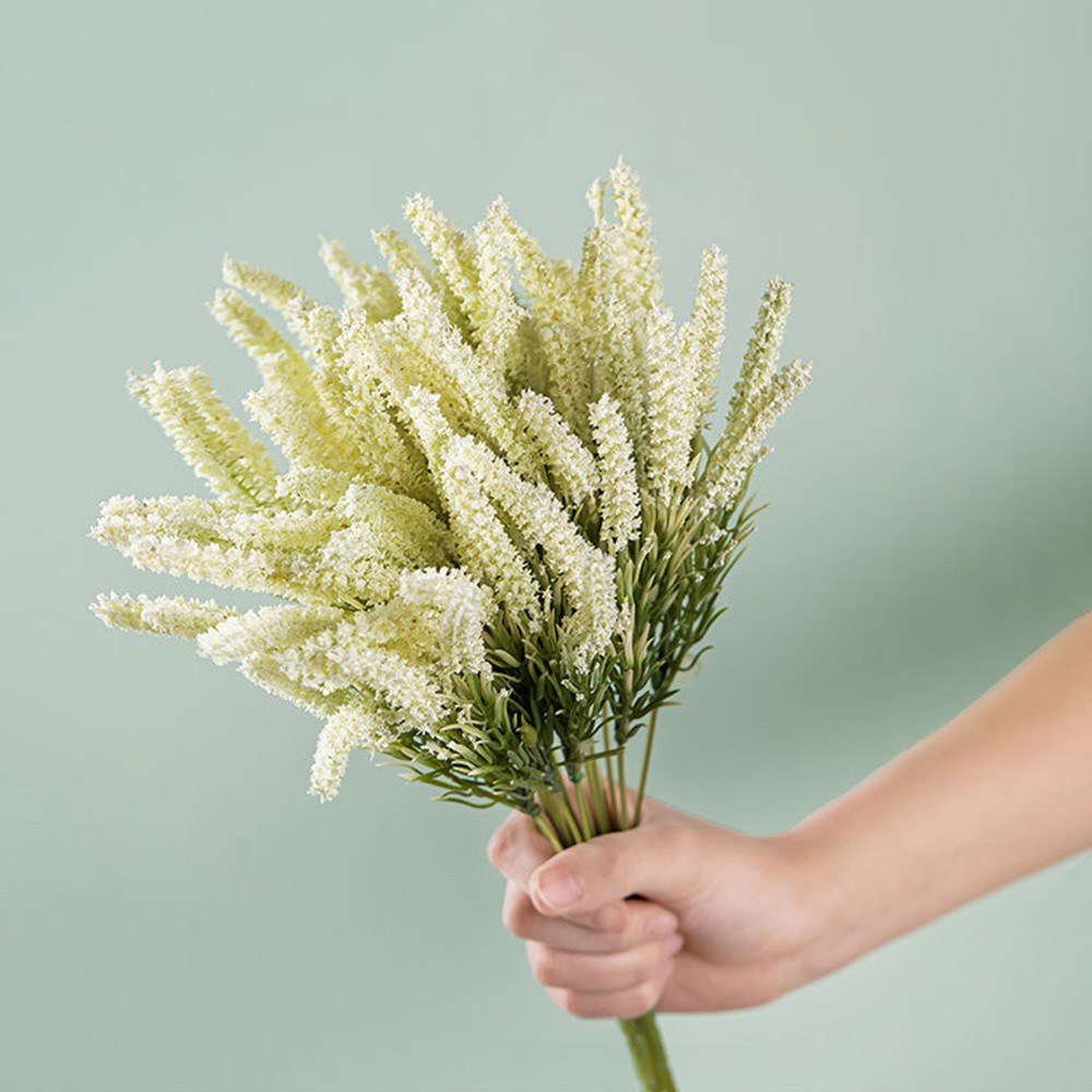 Bó hoa oải hương nhân tạo bằng xốp nhiều màu lãng mạn trang trí nhà cửa/ tiệc cưới/ làm đạo cụ chụp ảnh