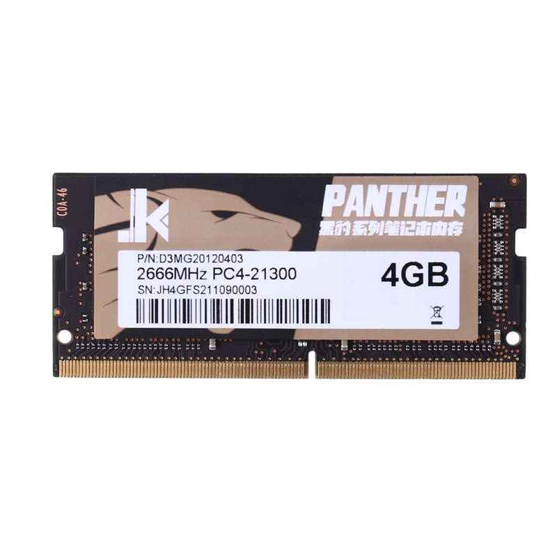 JK Black Panther NB Laptop Memory Bar, DDR4 2666Mhz High Performance and Stable Memory Bar for Laptop(4GB) | BigBuy360 - bigbuy360.vn