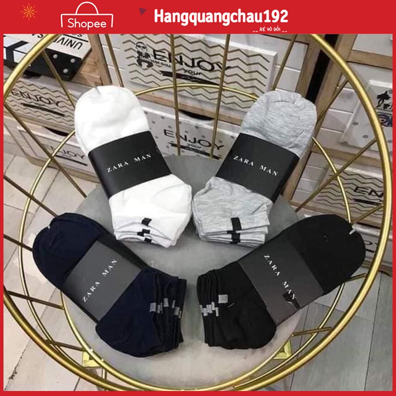 Bộ 10 đôi tất zaza men cổ ngắn 2021