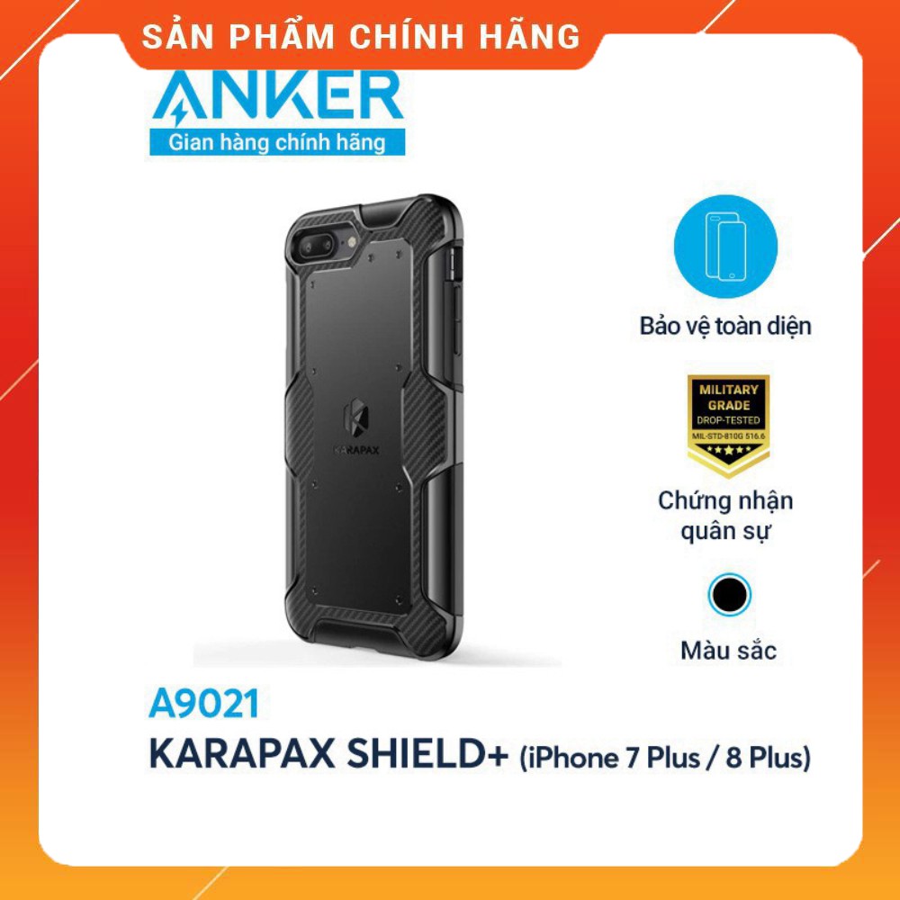 [Quà tặng] Ốp Lưng ANKER KARAPAX Shield+ cho iPhone 7 Plus / 8 Plus - A9021