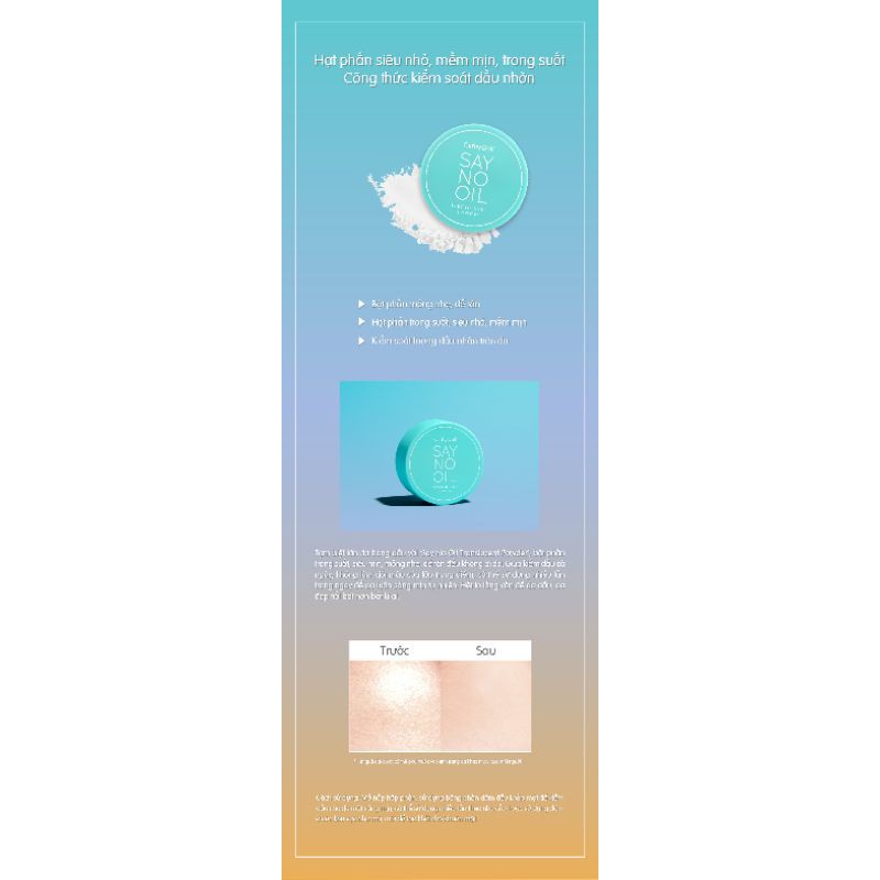 Phấn phủ kiềm dầu Cathy Doll Say No Oil Thái Lan (4,5g) | BigBuy360 - bigbuy360.vn
