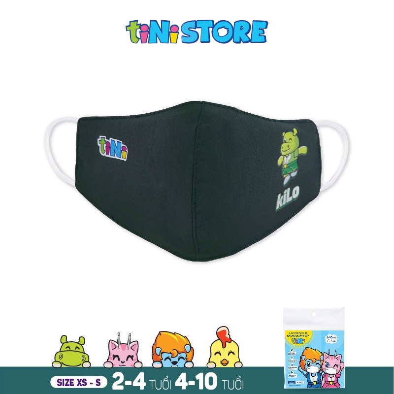 Đồ dùng cho bé TINITOY khẩu trang vải sợi tre kháng khuẩn 3 lớp size xs GSTNM009-23 (giao mẫu ngẫu nhiên)