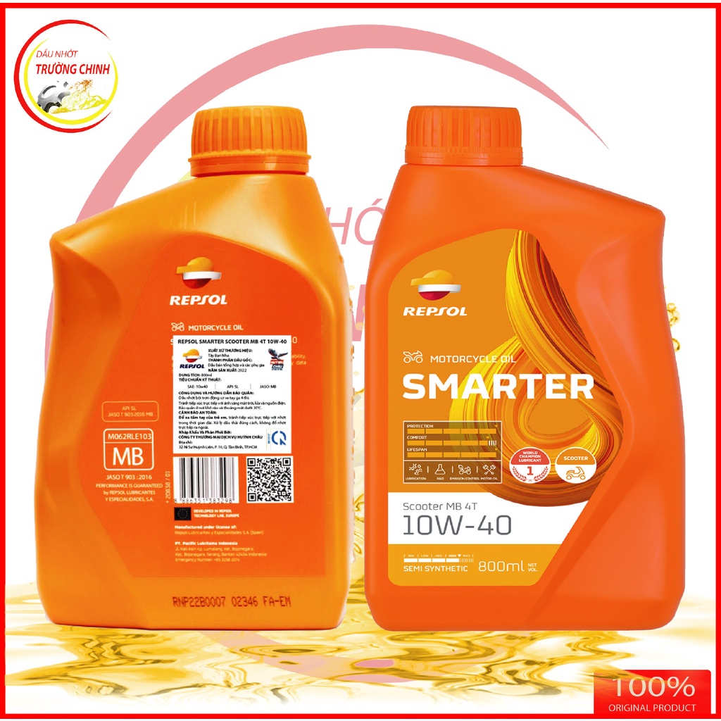 Nhớt Repsol Scooter 4T 10W40 MB 800ML dành cho xe ga
