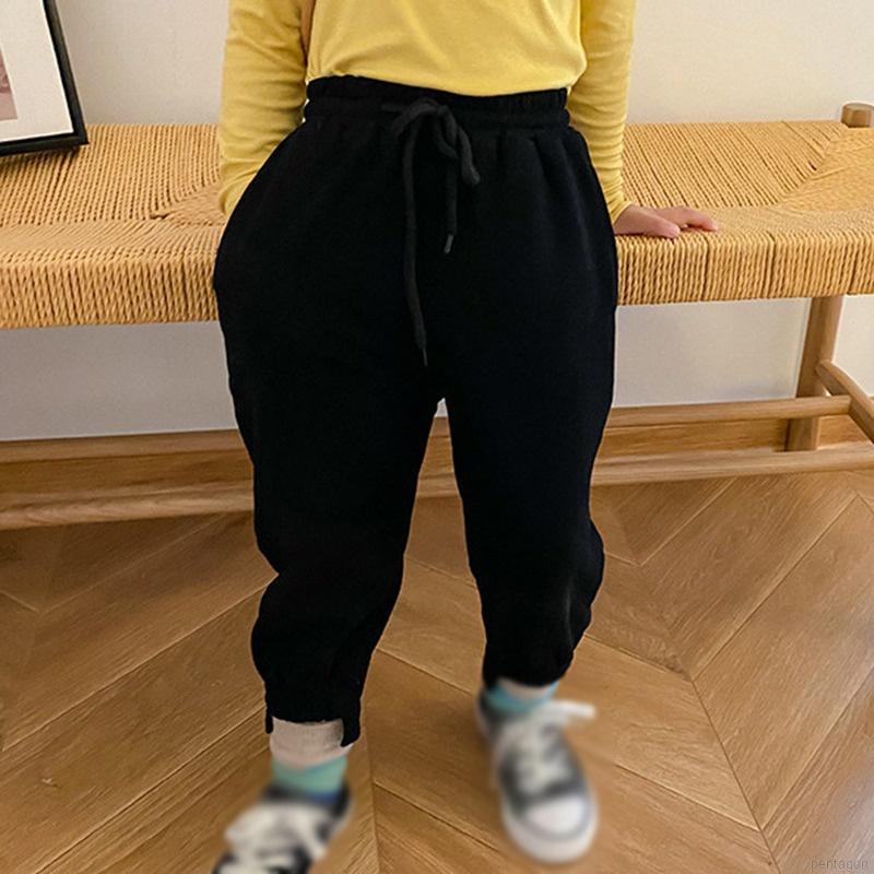 Quần Yếm Thể Thao Dáng Rộng Co Giãn Tốt Kiểu Hàn Quốc Thời Trang Mùa Thu Cho Bé Gái 1-6 Tuổi