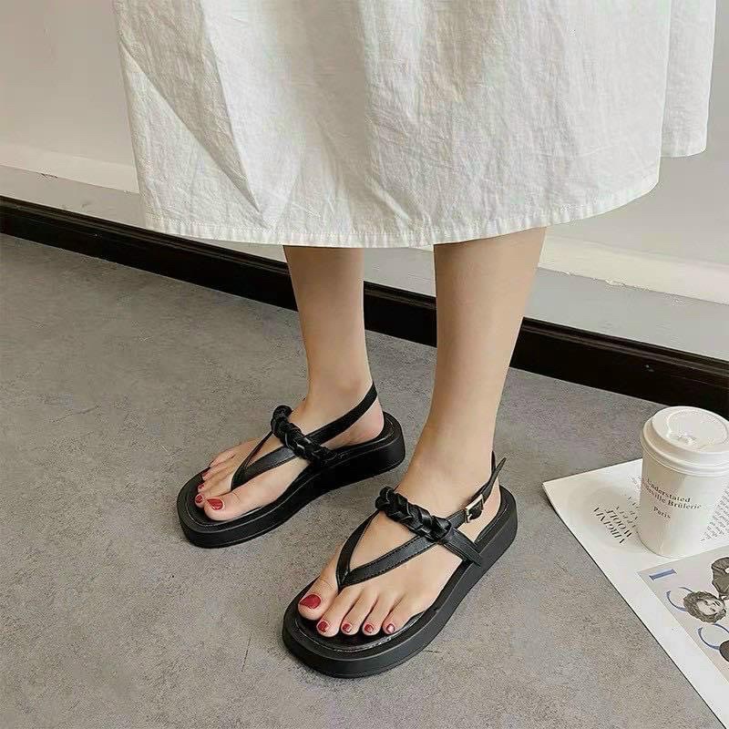 Sandal đế xuồng 2 phân MAILIAA quai kẹp dây ngang rếp