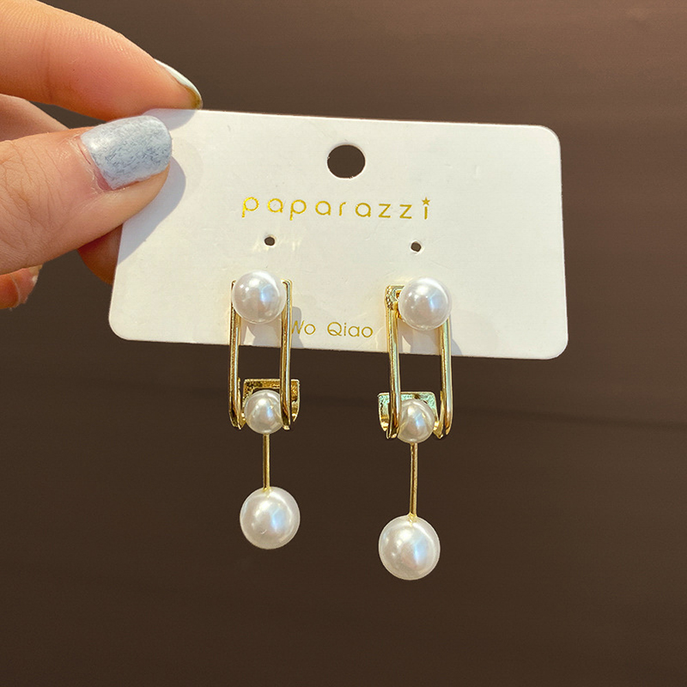 Bông Tai Thời Trang S925 Đính Ngọc Trai Nhiều Màu Cho Nữ