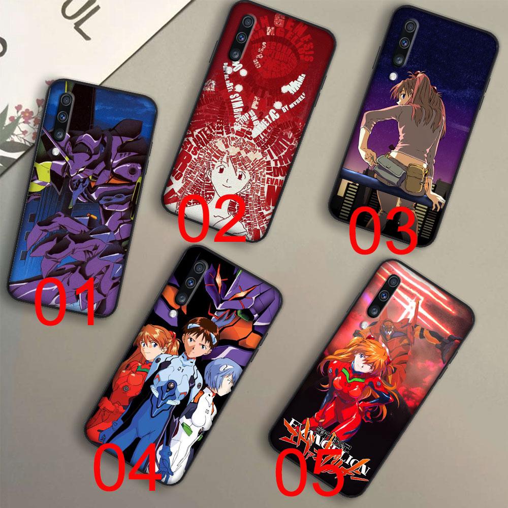 Ốp điện thoại silicone mềm in hình anime Neon Genesis Evangelion cho Samsung Galaxy A01 A21 A41 A51 A71 A81 A91