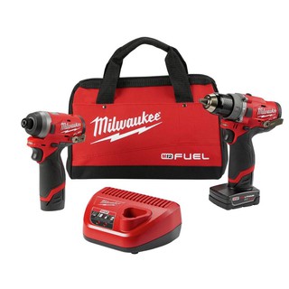 Bộ máy khoan búa và vặn vít milwaukee 2598-22 nhập mới usa