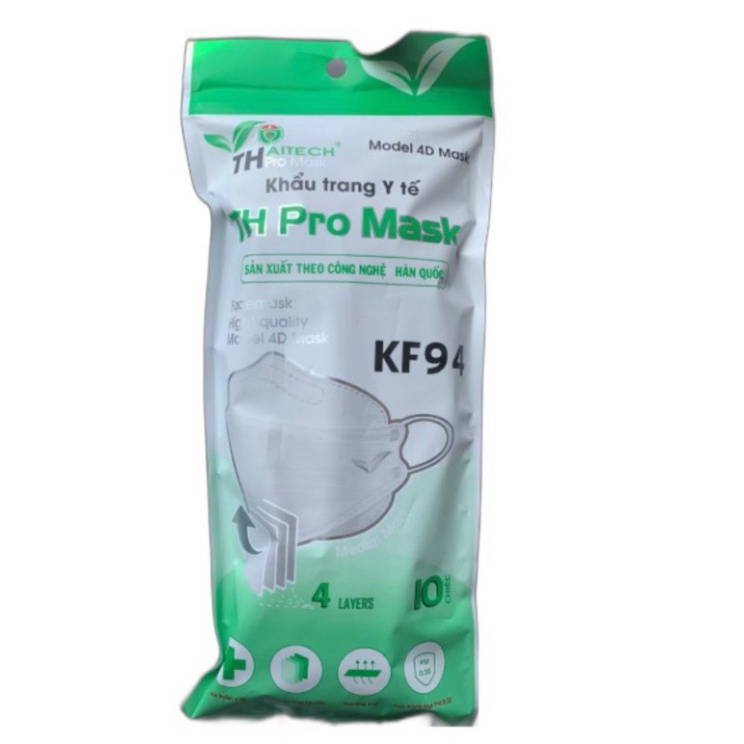 Khẩu Trang Y Tế KF94 loại 4 lớp Kháng Khuẩn, Thoáng khí, Lọc Sạch Bụi Mịn PM 0.25 SX Theo Công Nghệ Hàn Quốc ONESTORE