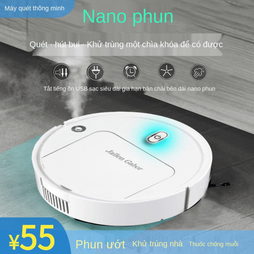 [Quét, quét và phun] Robot nhà thông minh đa chức năng hút, lau tự động hút bụi <