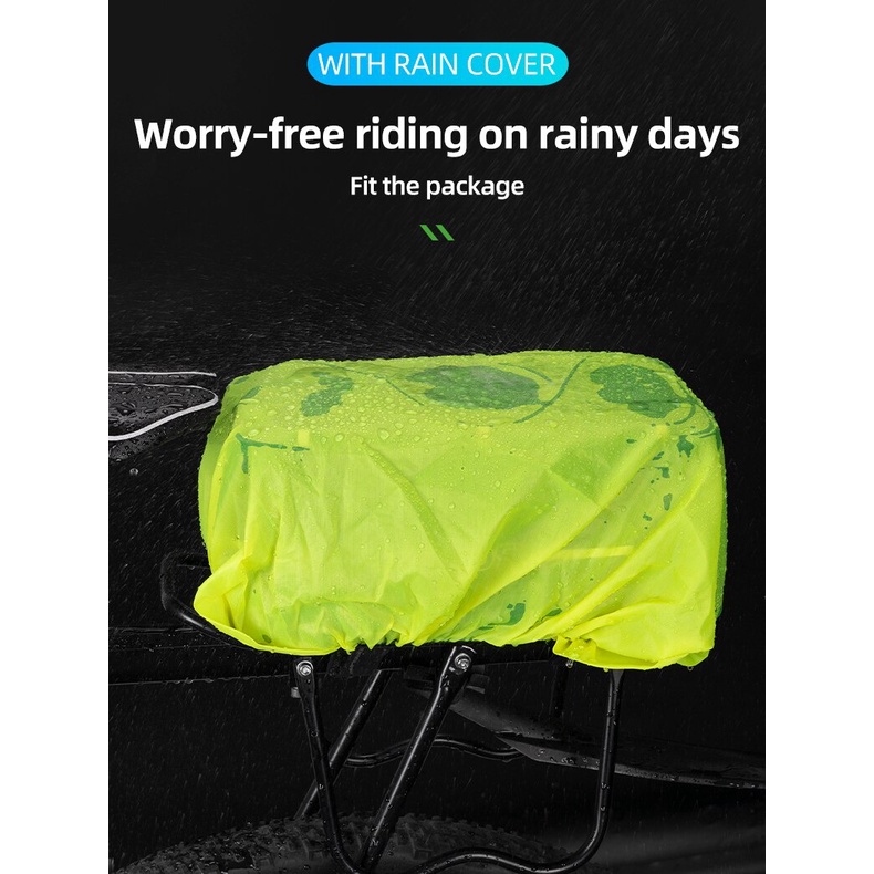 [Fulfilled by Shopee]Túi vận chuyển ROCKBROS cho xe đạp sức chứa lớn phản quang chất lượng cao chống mưa