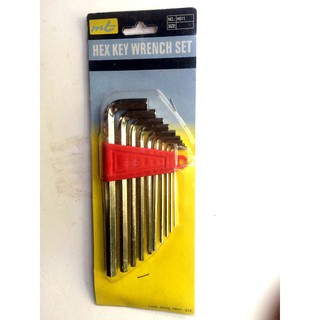 Bộ cờ lê lục giác MT 10 cây 1.5, 2, 2.5, 3, 4, 5, 5.5, 6, 8, 10mm