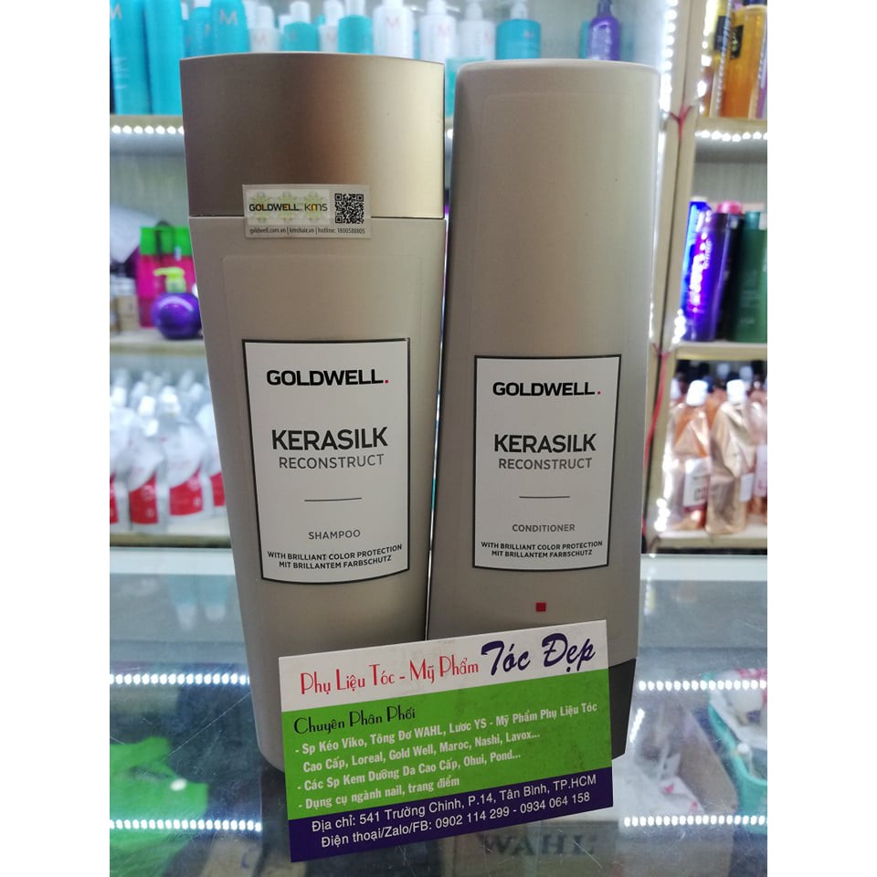 _DẦU GỘI XẢ SUÔN MƯỢT GOLDWELL KERASILK CONTROL 250ML