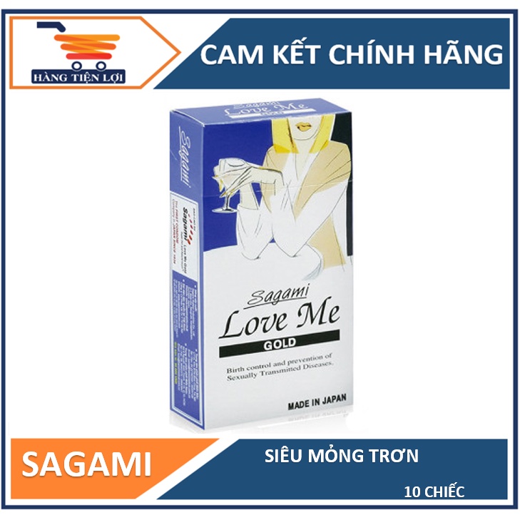 Bao cao su siêu mỏng Sagami Love me Gold 10 chiếc