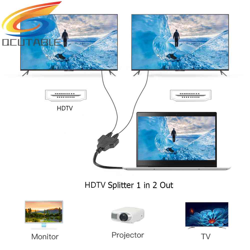 Bộ Chia Cổng HDMI 1080P 1X2 1 Cổng Vào 2 Cổng Ra