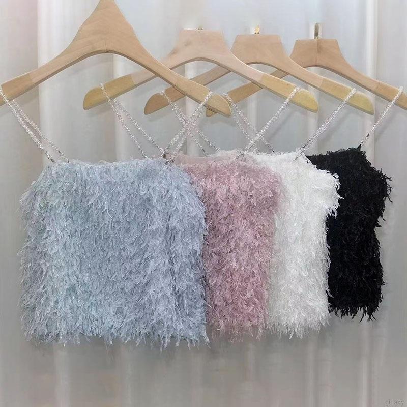Áo Hai Dây Ôm Dáng Phong Cách Hàn Quốc Quyến Rũ Cho Nữ