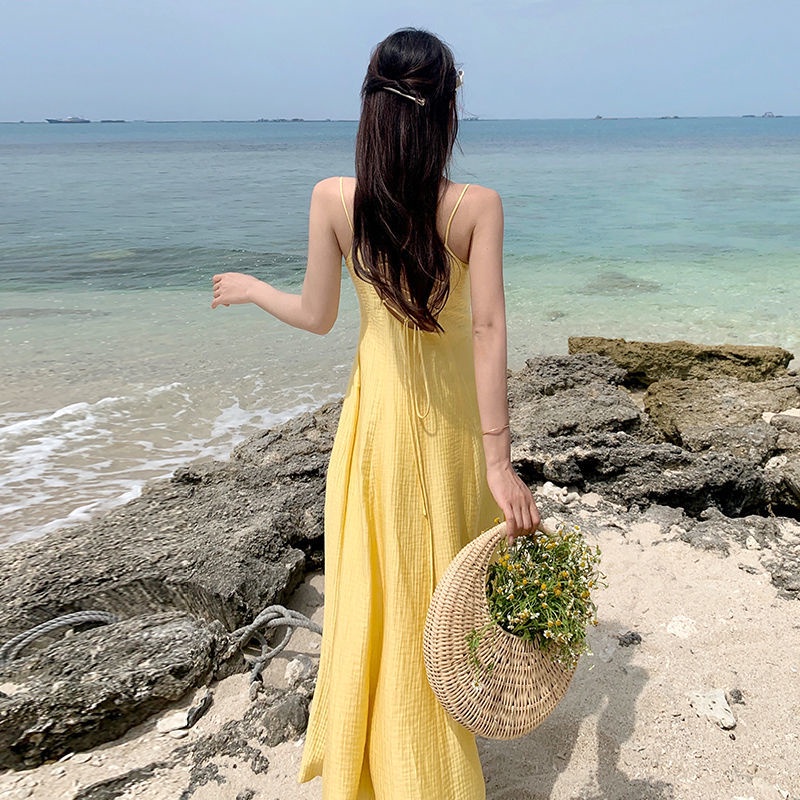 Đầm Hai Dây Thời Trang Xinh Xắn Cho Nữ