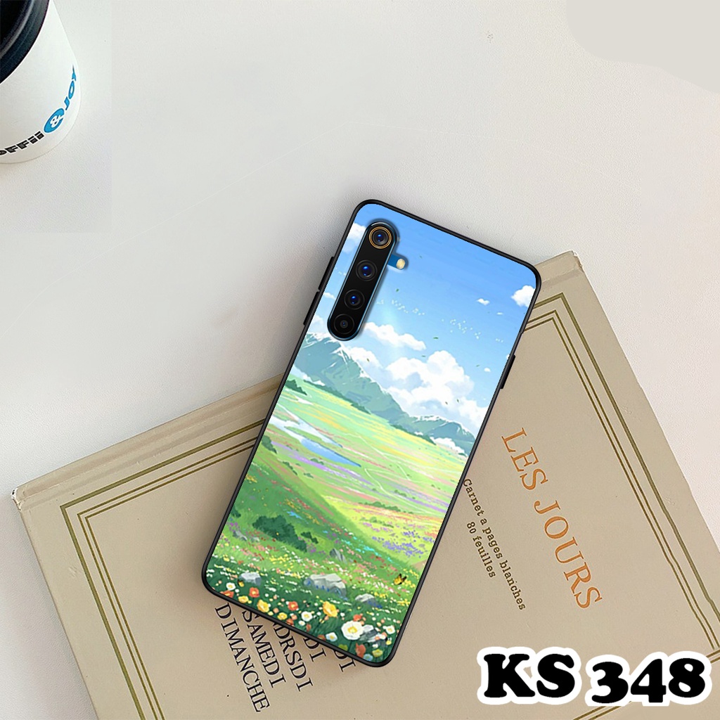 Ốp lưng Oppo Realme 6 - Realme 6 Pro - Ốp Oppo in hình Cánh đồng hoa - Chất liệu TPU siêu bền