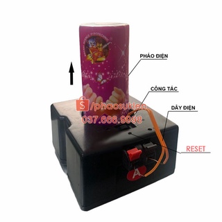 BỘ KÍCH PHÁO ĐIỆN 8 ĐẾ DÙNG PIN AA