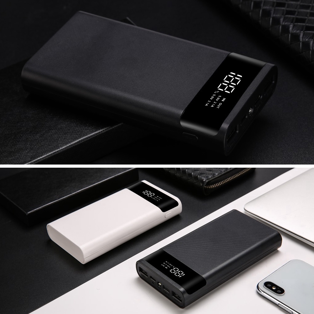 Vỏ hộp pin dự phòng Type-C micro USB 6x18650