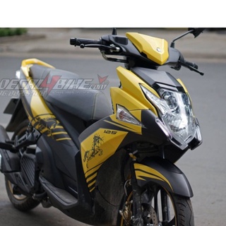 Gía sốc tem trùm xe nouvo 6 horse vàng đen