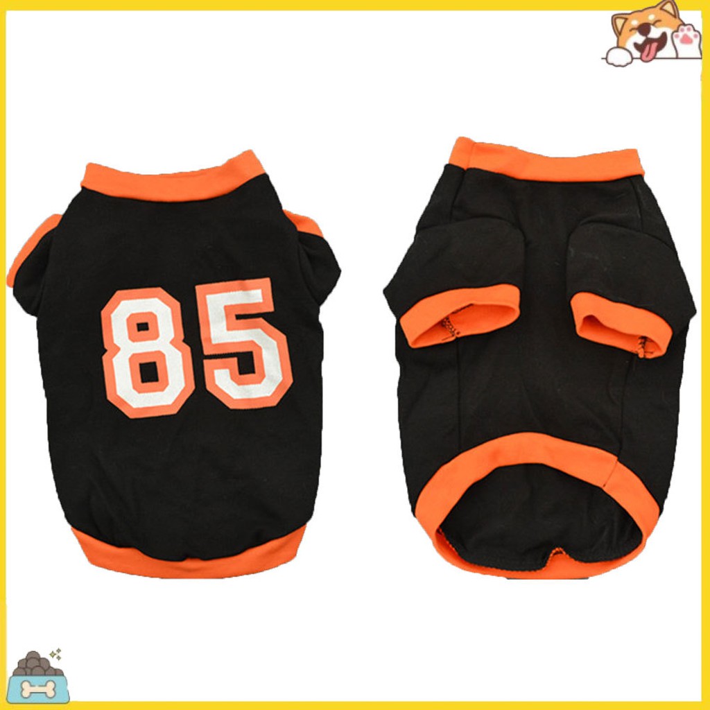 Áo Ba Lỗ In Số 85 Xinh Xắn Cho Thú Cưng