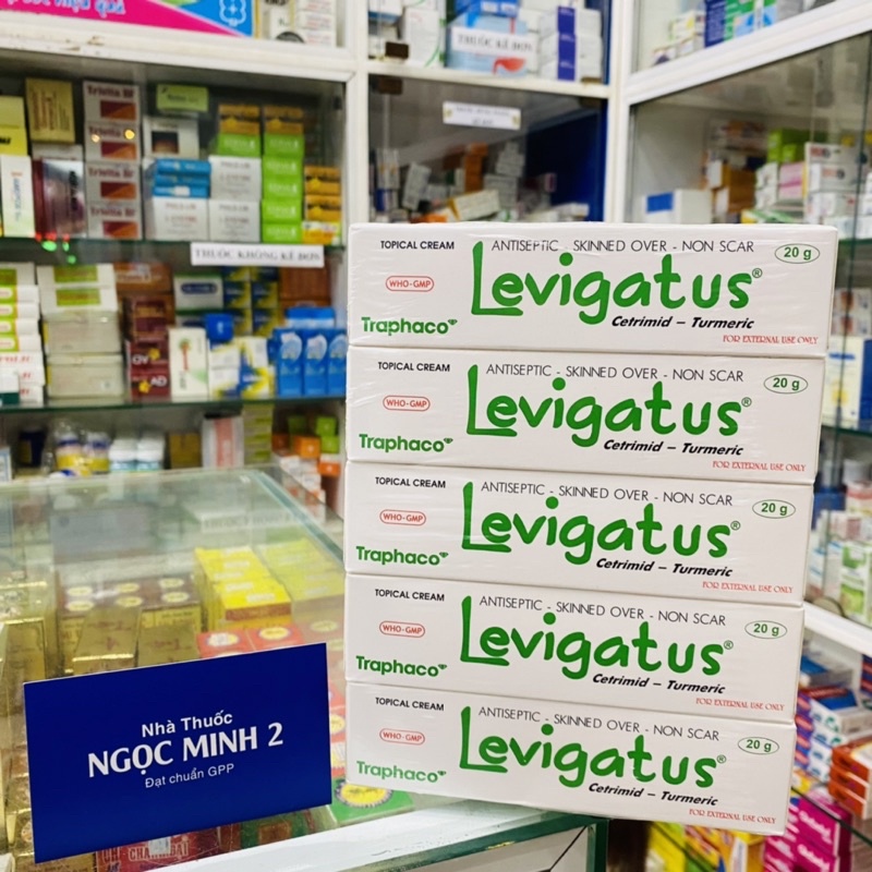 ✅ [Chính Hãng] Levigatus cetrimid- nghệ sát khuẩn- liền da- tránh sẹo. (Hộp 1 tuýp 20g)