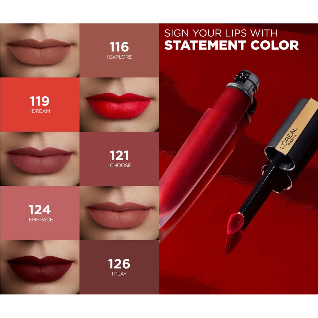 (hàng Mới Về) Son Môi L 'oreal Dạng Lỏng Lên Màu Đẹp 103-141 | BigBuy360 - bigbuy360.vn