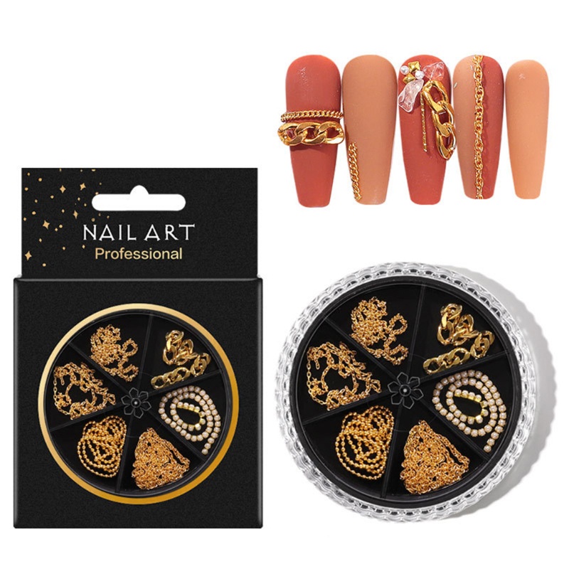 Hộp Đá 3D Lấp Lánh Trang Trí Móng Tay Nghệ Thuật