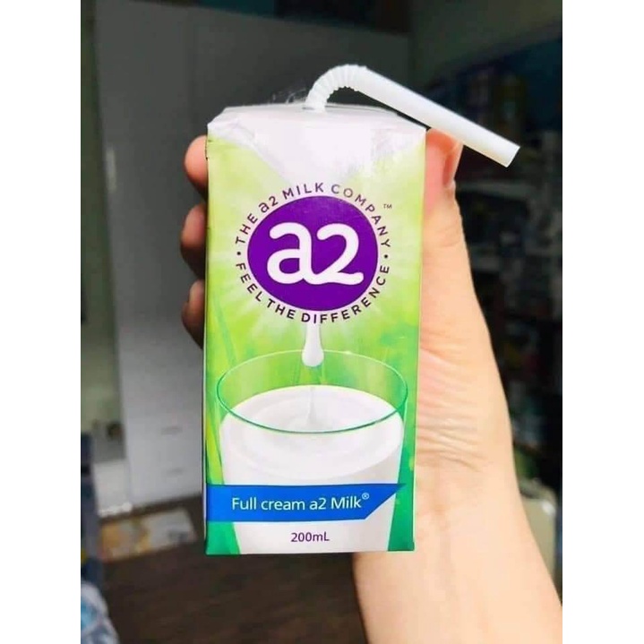 Sữa tươi A2 nhập khẩu Úc dạng hộp 200ml date 2023