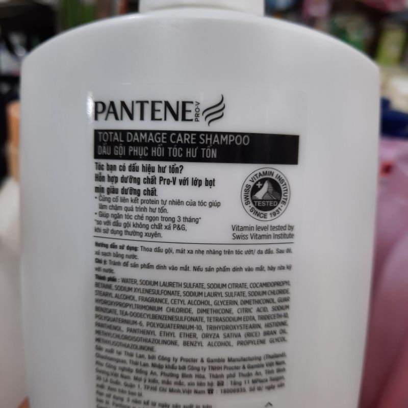 Dầu gội Pantene 900g Phục hồi hư tổn 900ml