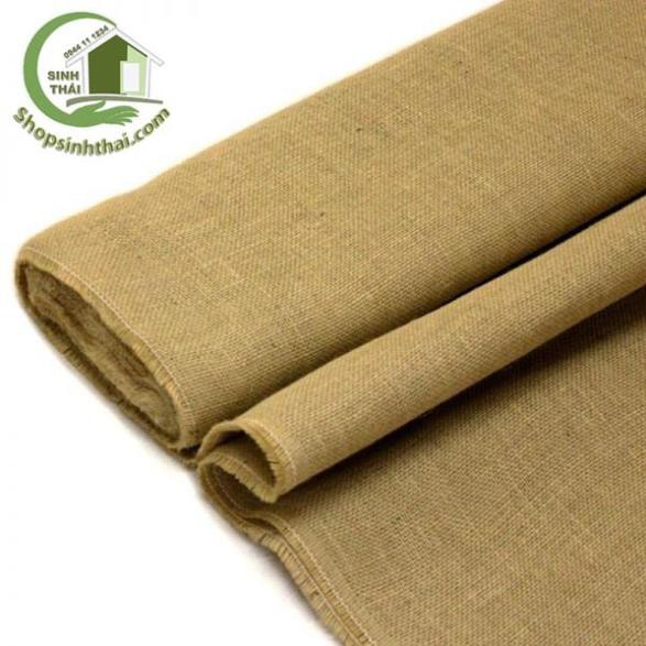 1 mét vải bố thô khổ 1,2m - vải làm túi xách, phông nền chụp hình ảnh, trang trí
