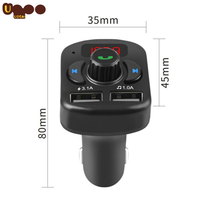 HOT Bluetooth In-car Wireless Fm Transmitter Mp3 Radio Adapter Car Kit 2 Usb Charger